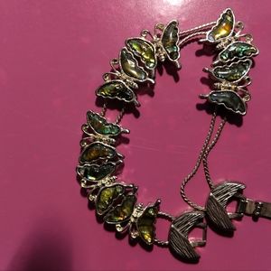 Vintage retro butterfly bracelet